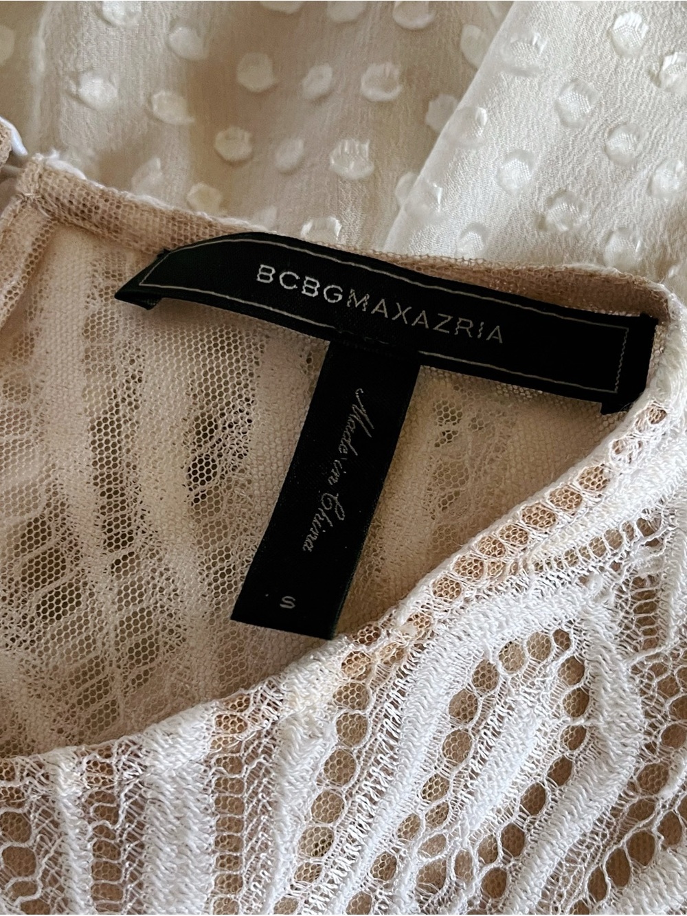 BCBGMaxAzria Kitra Lace Peasant Dress - Picture 13 of 15